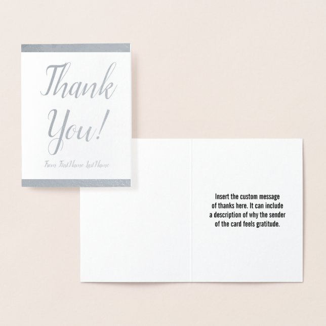 Elegant, respektable "Danke!" Karte (Anzeige)