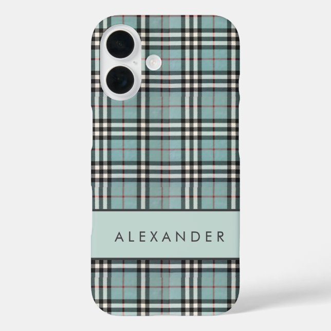 Elegant Retro Checkered Case-Mate iPhone Hülle (Rückseite)
