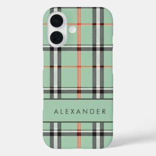 Elegant Retro Checkered iPhone 16 Hülle