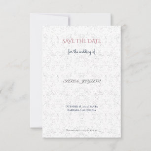 Elegant & Retro Save-the-Date – Ohne Foto Einzig Save The Date
