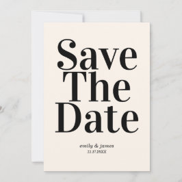 Elegant Retro Wedding Save the Date