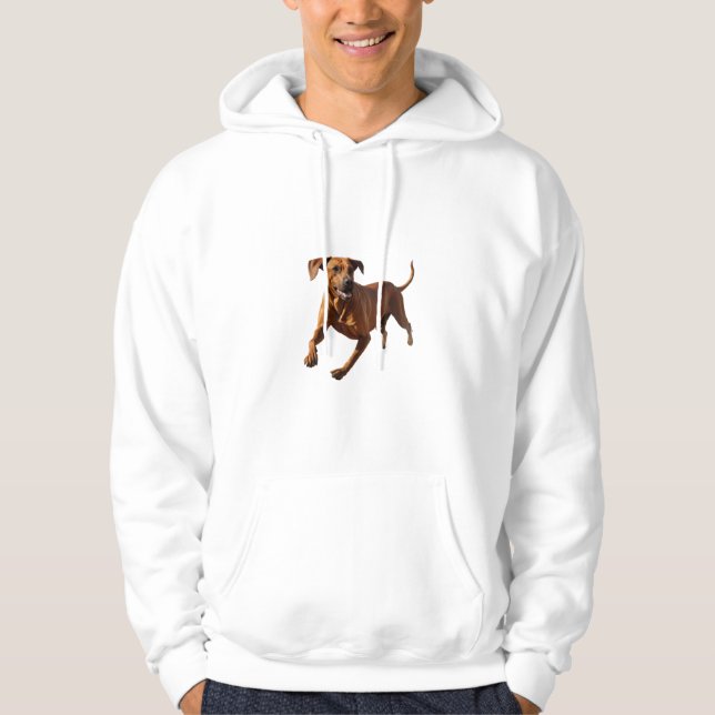 Elegant Rhodesian Ridgeback Hoodie (Vorderseite)