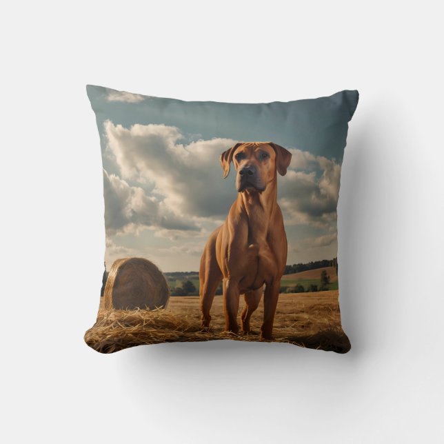Elegant Rhodesian Ridgeback Throw Kissen (Vorderseite)