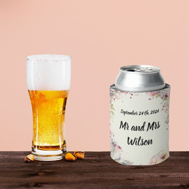 Elegant Ring of Flowers Water Color Dosenkühler (Von Creator hochgeladen)