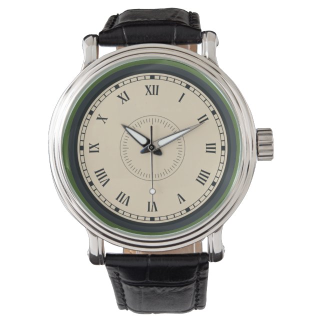 Elegant Roman Numeral Armbanduhr (Vorderseite)