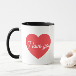 Elegant Romantic Heart Aesthetic Affection Gift Tasse