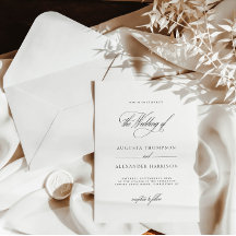 Elegant Romantic Monogram Classy Wedding