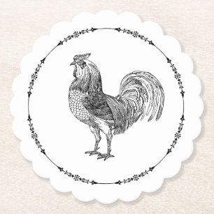 Elegant Rooster Untersetzer