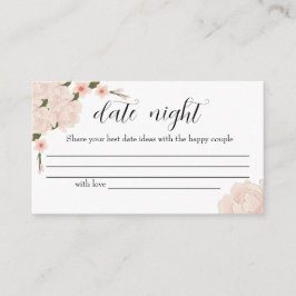 Elegant rosa Floral Date Ideen. Datum jar Begleitkarte