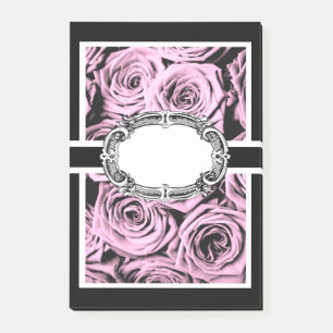 Elegant Rosa Roses Post-it Klebezettel