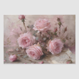 Elegant Rosa Roses Seidenpapier
