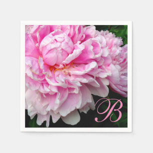 Elegant Rosa, weiße, blütenfarbene Rosa-Pfannkuche Serviette
