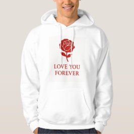 Elegant Rose Emblem Warming Hearts Valentine day Hoodie