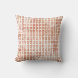 Elegant, Rose Gold Checkered Pattern Kissen
