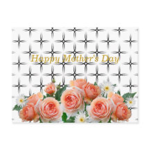 Elegant, Rose & Säulen, geometrisch