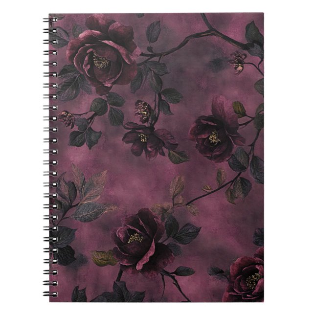 Elegant roses. Deep rose background.  Notizblock (Vorderseite)
