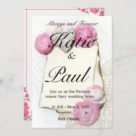 Elegant Roses Hochzeit Einladung