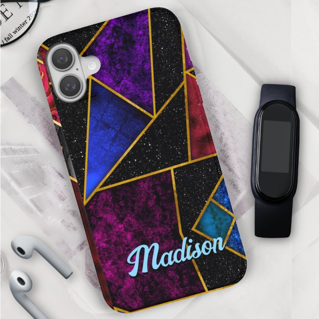 Elegant rot lila gurt geometrisch Case-Mate iPhone hülle (Von Creator hochgeladen)