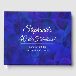 Elegant Royal Blue 40 und fabelhafte Geburtstagspa Gästebuch