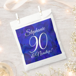 Elegant Royal Blue 90 und Nonstop Birthday Party Geschenktütchen