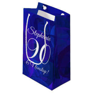 Elegant Royal Blue 90 und Nonstop Birthday Party Kleine Geschenktüte