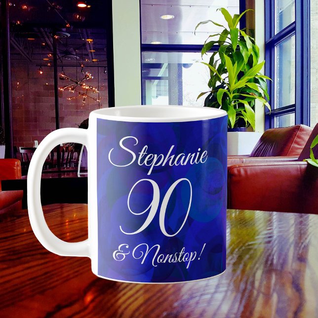 Elegant Royal Blue 90 und Nonstop Personalisiert Kaffeetasse (Von Creator hochgeladen)