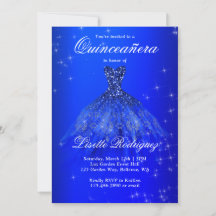Elegant Royal Blue Dress Quinceanera