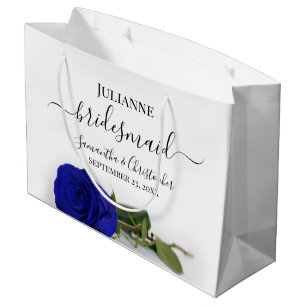 Elegant Royal Blue Rose Posh Bridesmaid Wedding Große Geschenktüte