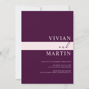 Elegant Royal Crimson Wedding All-in-One QR Einladung