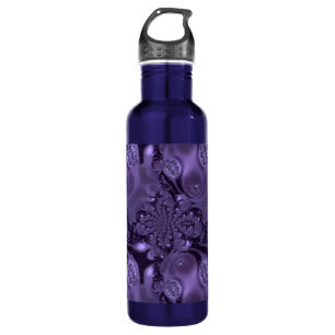 Elegant Royal Lila Liquid Sparkle Edelstahlflasche