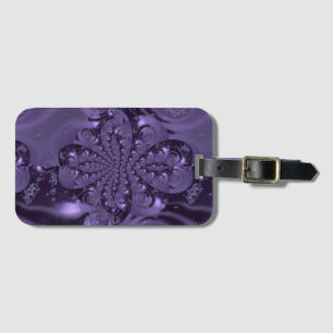 Elegant Royal Lila Liquid Sparkle Gepäckanhänger