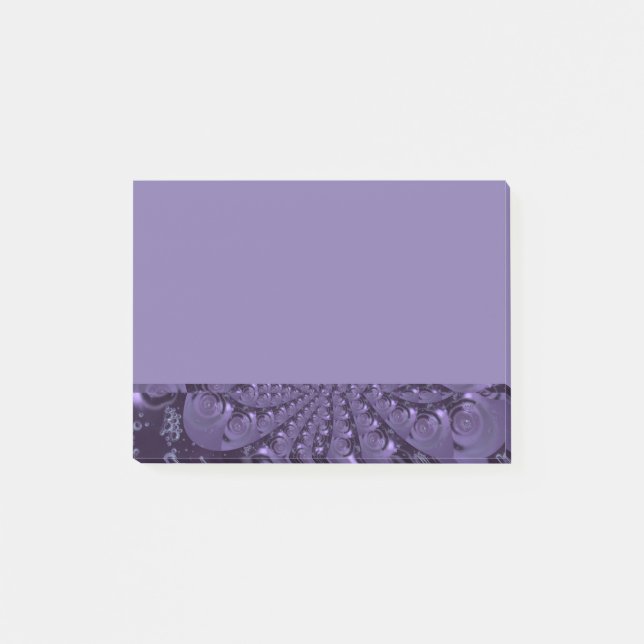 Elegant Royal Lila Liquid Sparkle Post-it Klebezettel (Vorderseite)