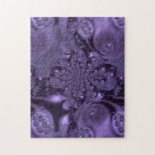 Elegant Royal Lila Liquid Sparkle Puzzle