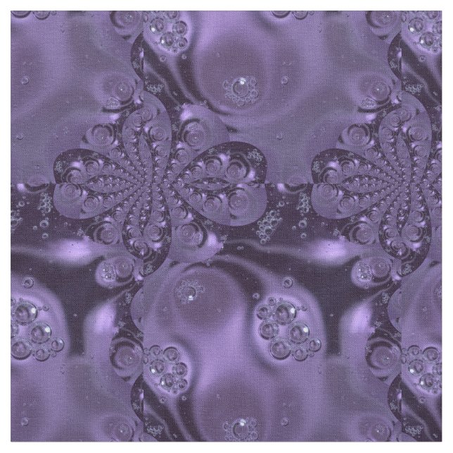 Elegant Royal Lila Liquid Sparkle Stoff (Nahaufnahme)