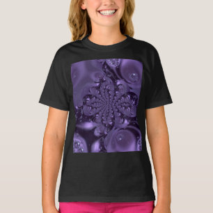 Elegant Royal Lila Liquid Sparkle T-Shirt