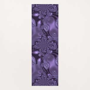 Elegant Royal Lila Liquid Sparkle Yogamatte
