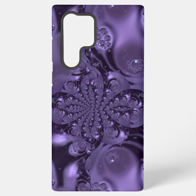 Elegant Royal Purple Liquid Sparkle Samsung Galaxy Hülle (Rückseite)
