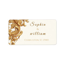 Elegant Royal Schwarz und Gold Vintage Verzierunge