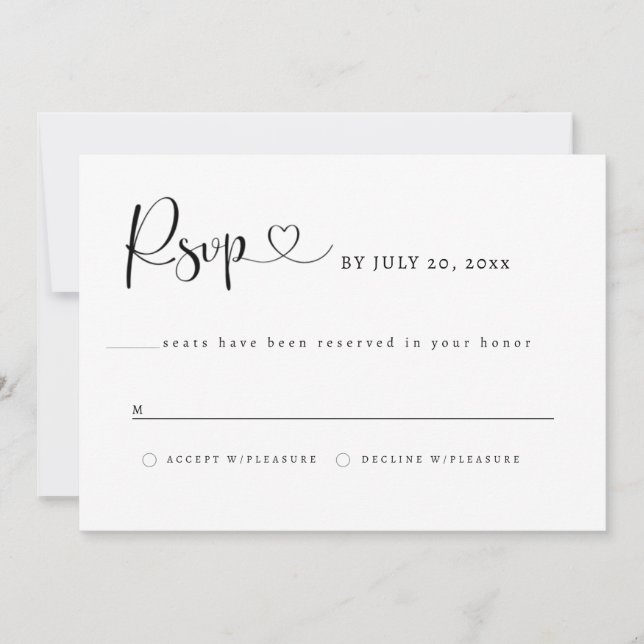 Elegant RSVP - St Augustine Save The Date (Vorderseite)