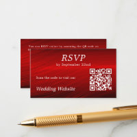 Elegant Ruby Red UAWG Wedding Website QR Code