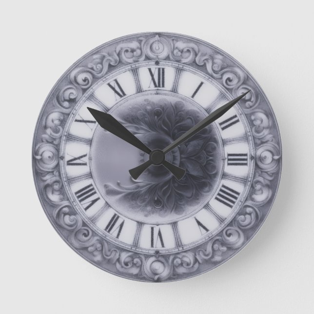 Elegant Runde Wanduhr (Vorderseite)