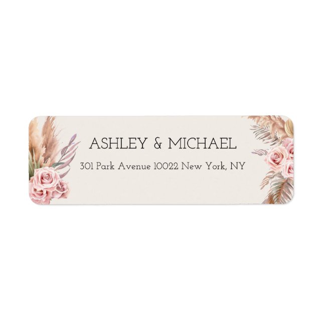 Elegant Rustic Boho Floral Botaniqe Wedding (Vorne)