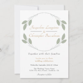 Elegant Rustic Eucalyptus Wedding Einladungen