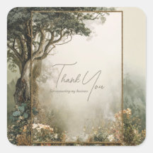 Elegant Rustic Forest Tree Gold Glitter Frame