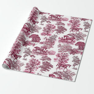 Elegant Rustikal Magenta Ristorante della Carrà Geschenkpapier