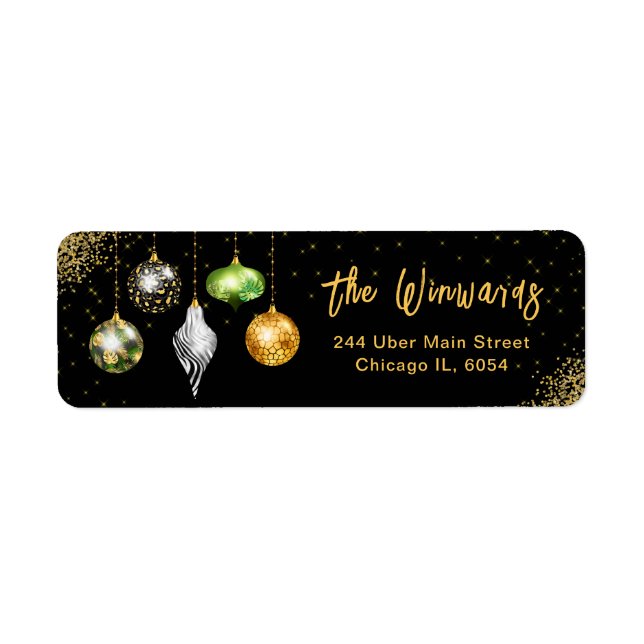 Elegant Safari Print Ornament Christmas (Vorne)