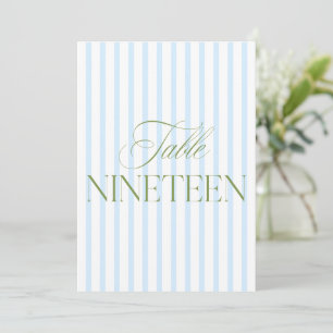 Elegant Sage Green & Blue Wedding 19 Tischnummern