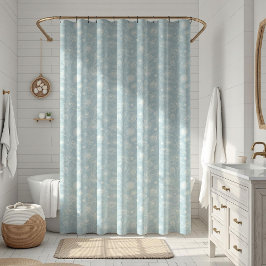 Elegant Sage Green Floral Duschvorhang