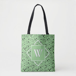 elegant   Sage Green   Floral   MONOGRAMM
