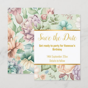 ELEGANT SAGE GREEN FLORAL RESPONRAL RSVP CARD
